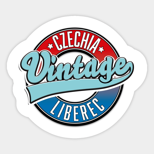 Liberec czechia vintage logo Sticker by nickemporium1